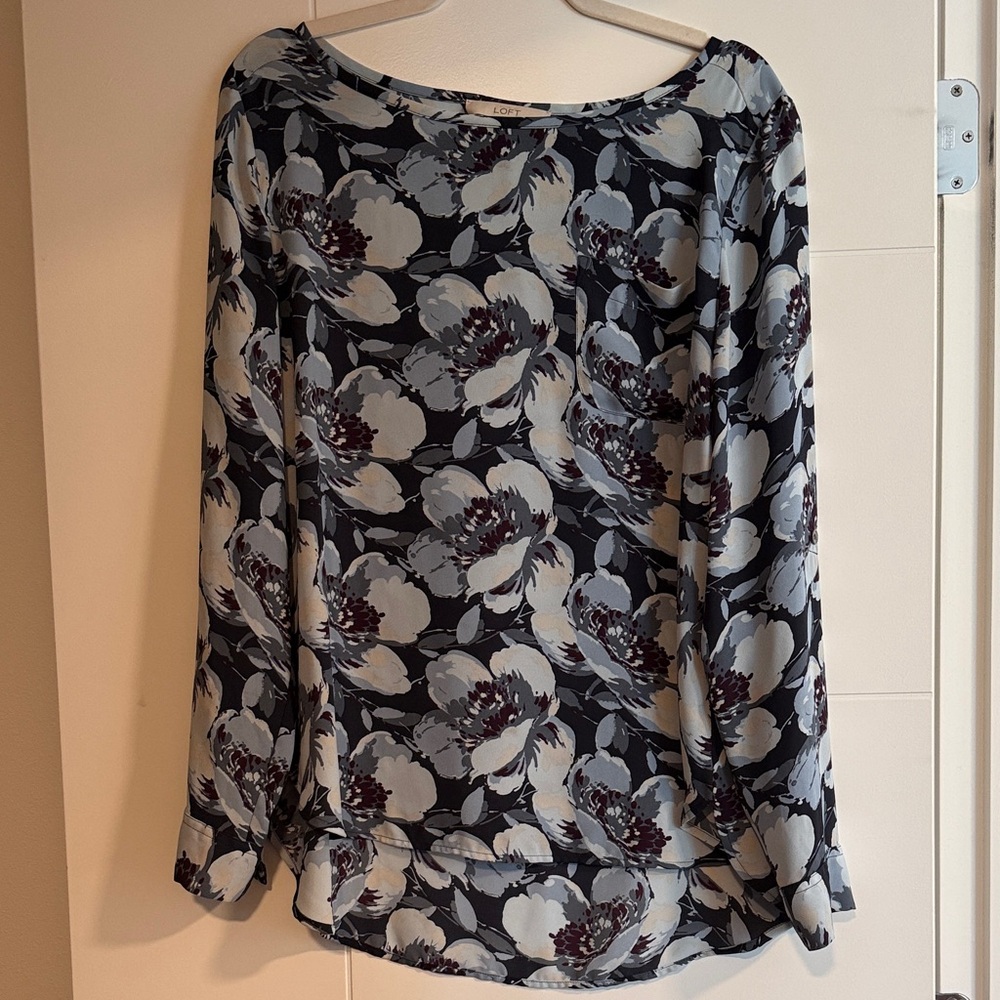 LOFT Floral Print Blouse